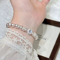 Pearl Zircon Bracelet by Trendsi