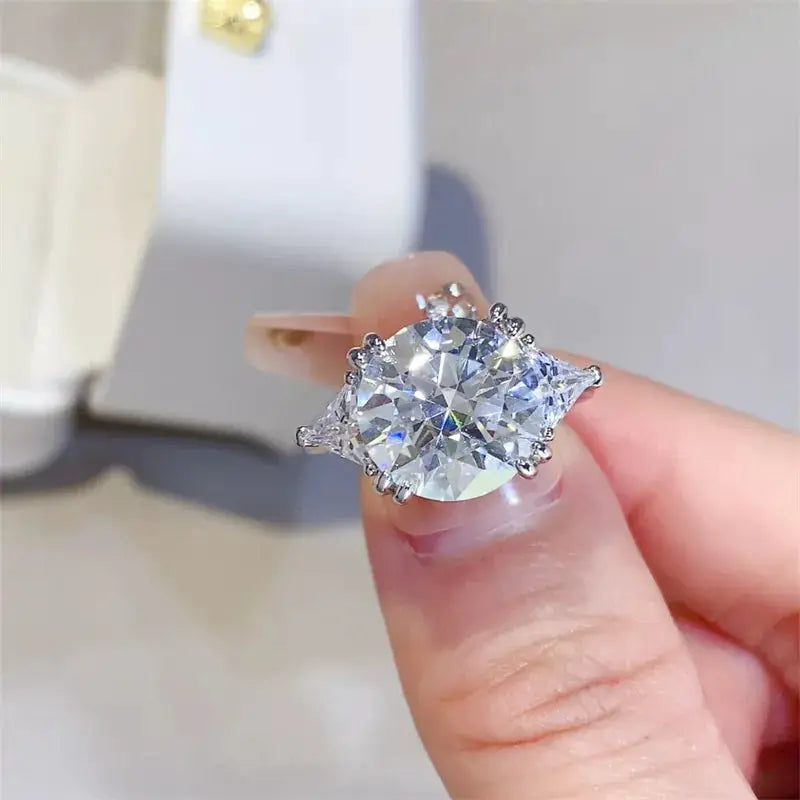 5 Carat Moissanite 925 Sterling Silver Ring by Trendsi