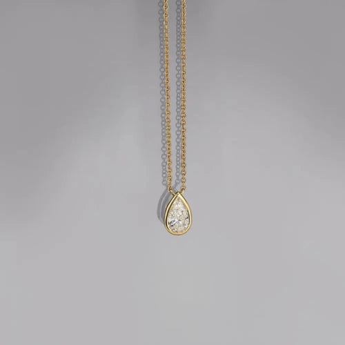 18K Gold-Plated Stainless Steel Pendant Necklace by Trendsi