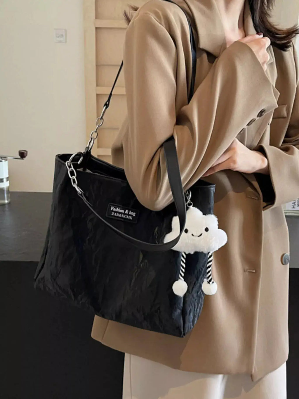 PU Leather Shoulder Bag by Trendsi