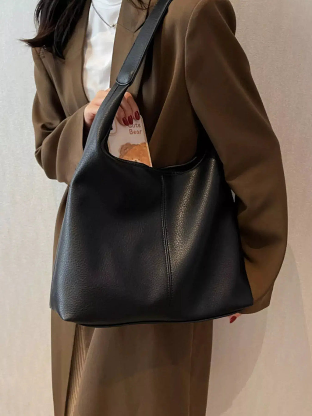 PU Leather Shoulder Bag by Trendsi