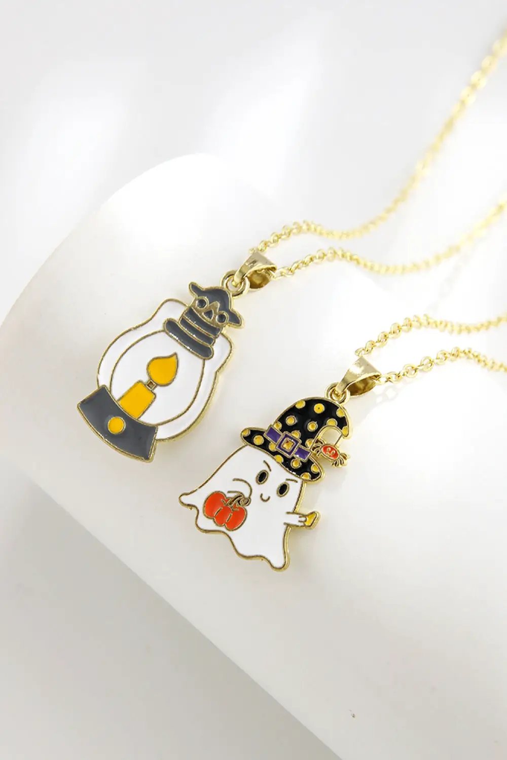 Two-Piece Halloween Theme Necklace Set by Trendsi