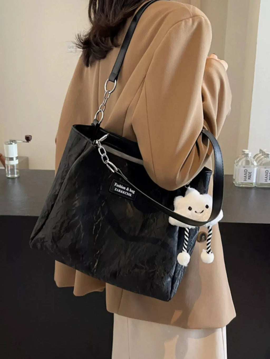 PU Leather Shoulder Bag by Trendsi