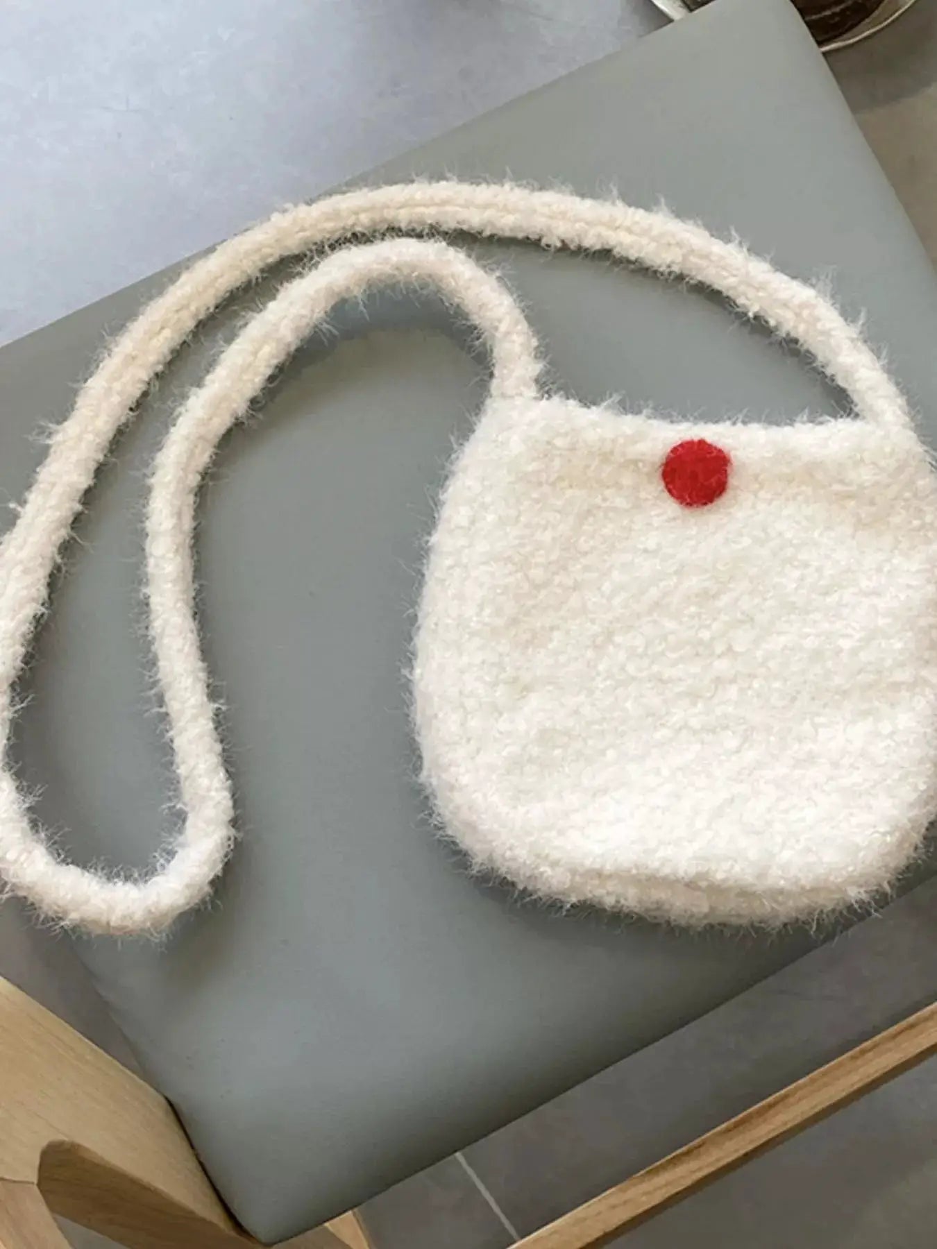 Lightweight Fluffy Crossbody Bag by Trendsi