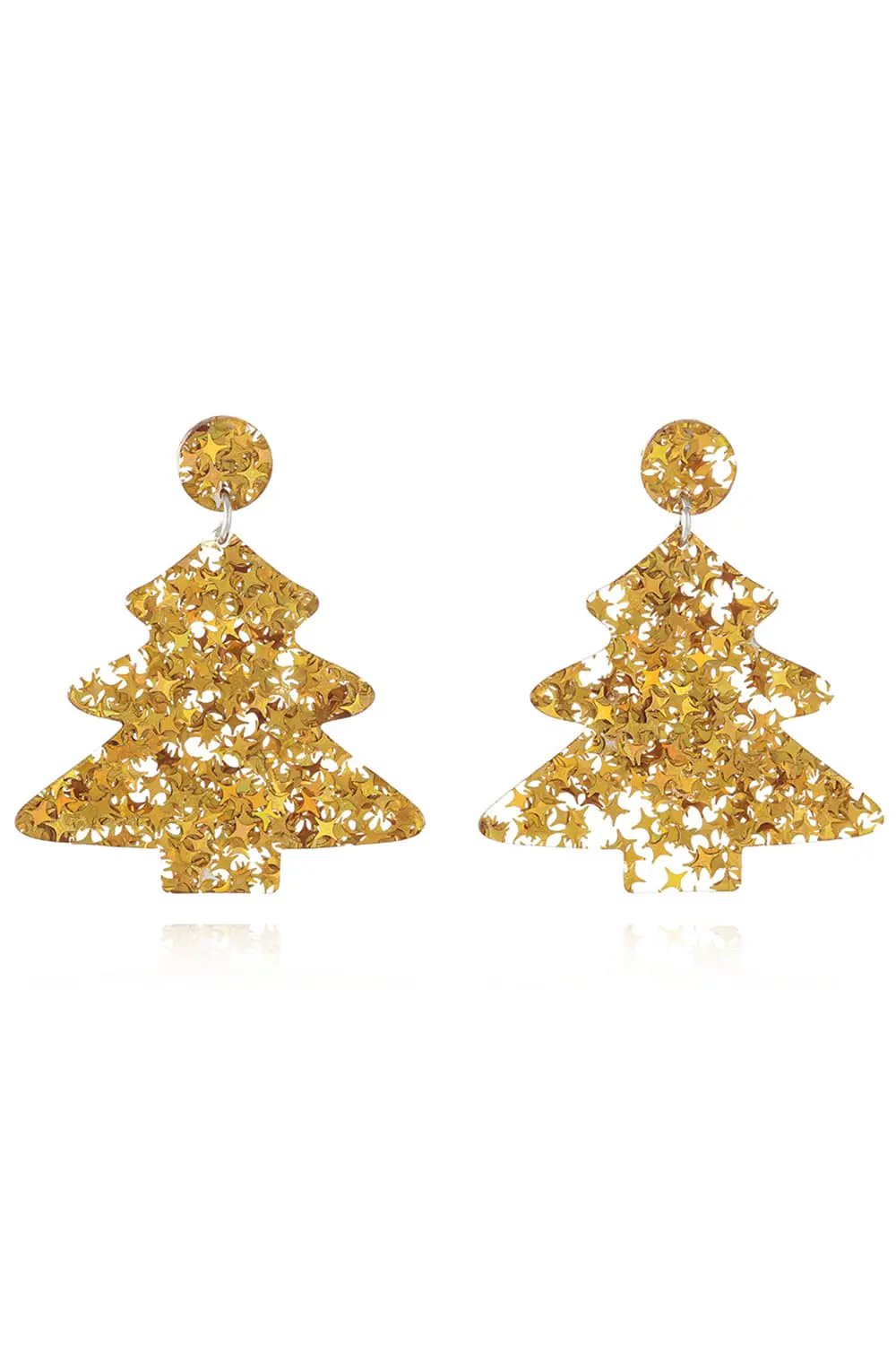 Christmas Tree Acrylic Earrings by Trendsi