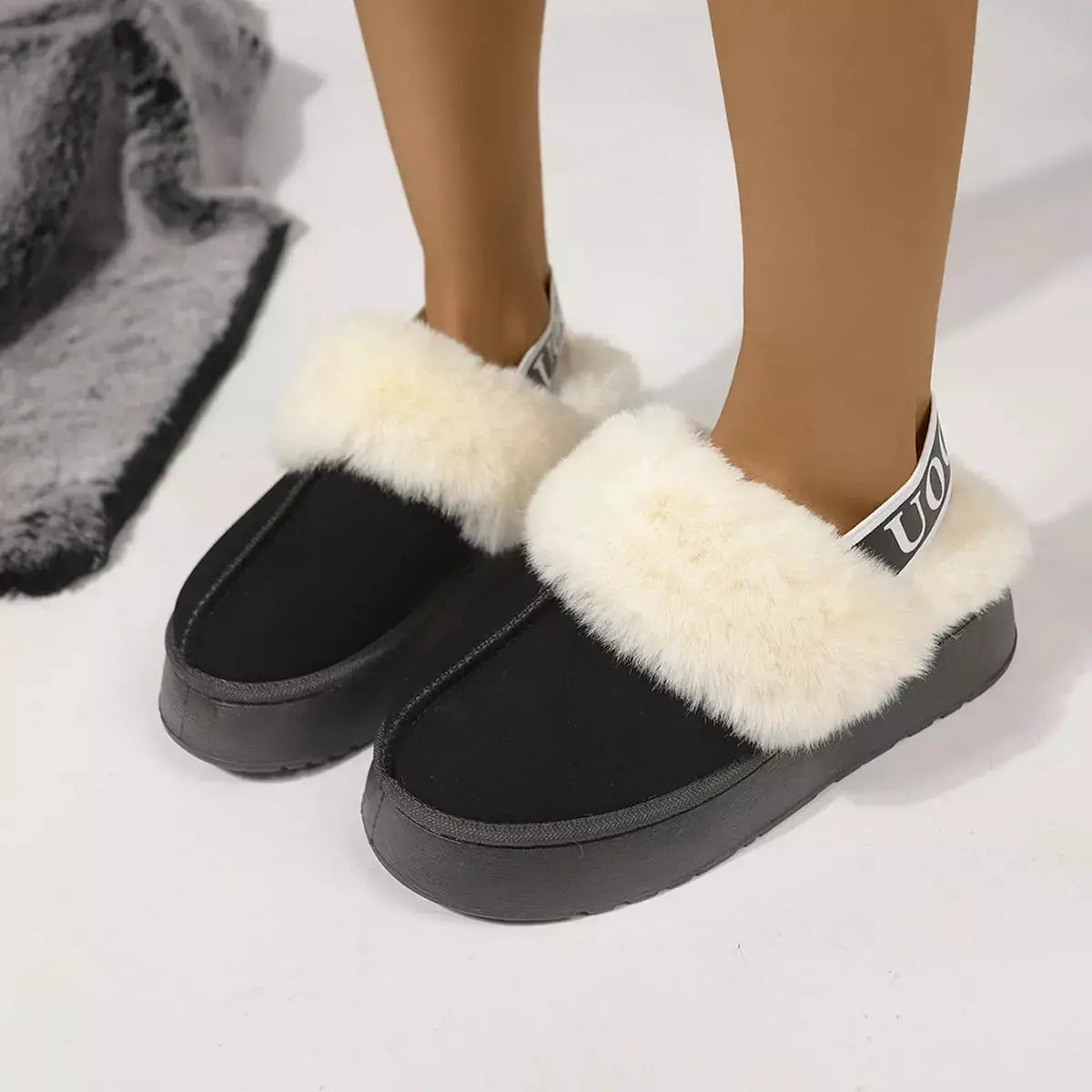 Round Toe Platform Ankle Boots by Trendsi