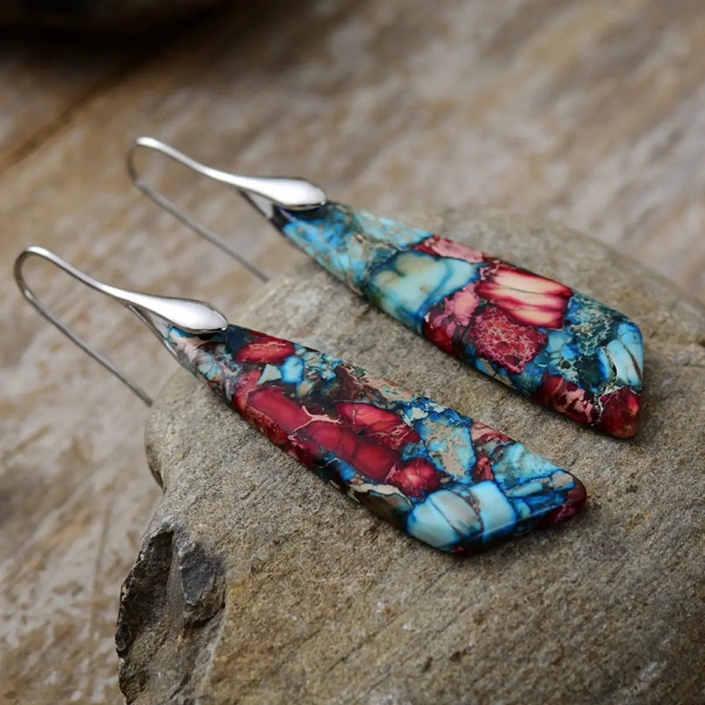 Geometrical Shape Dangle Earrings by Trendsi