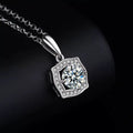 1 Carat Moissanite 925 Sterling Silver Necklace by Trendsi
