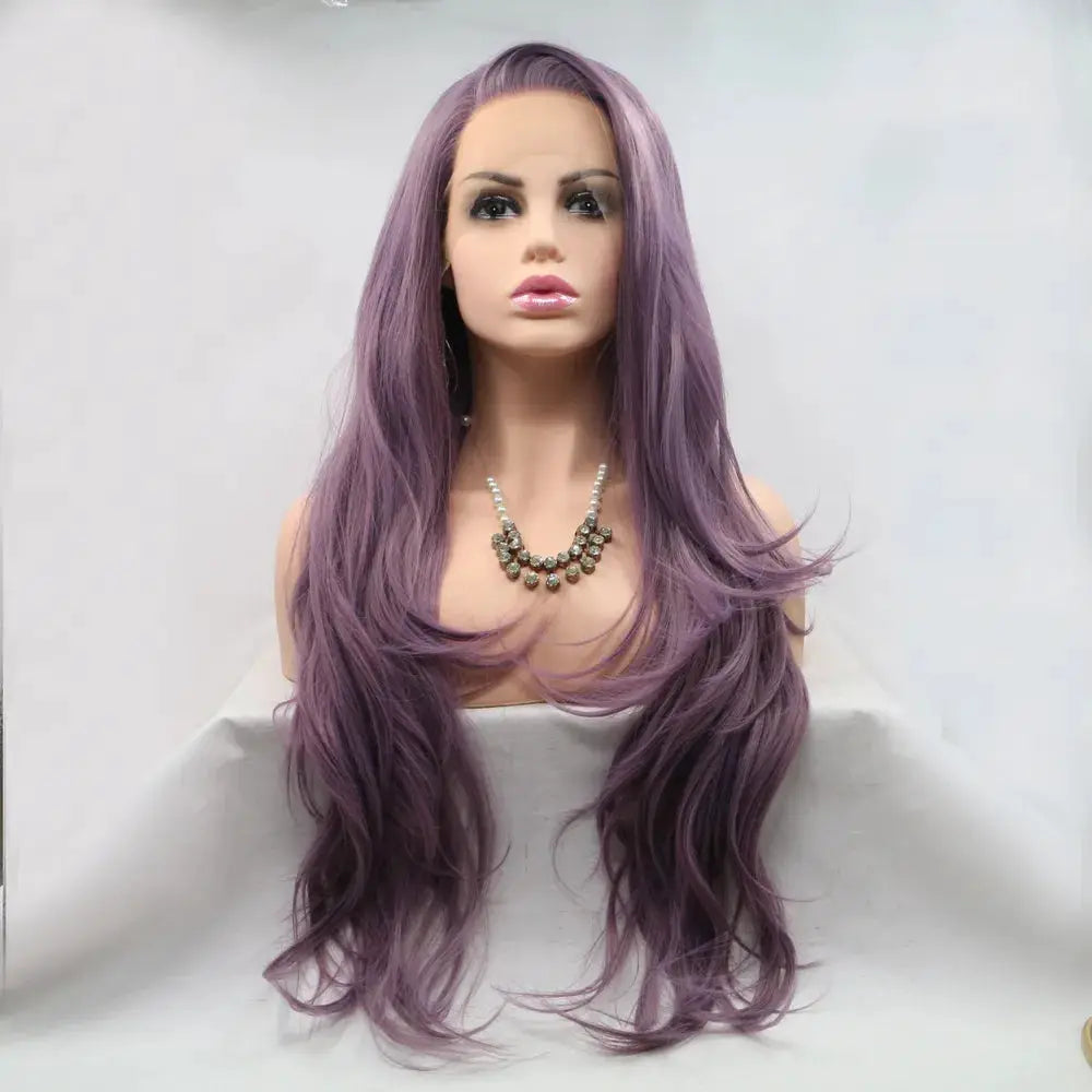 13*3" Lace Front Wigs Synthetic Long Wavy 24" 130% Density by Trendsi