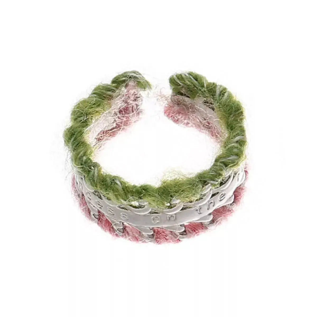 Brass Yarn-Wrapped Open Ring by Trendsi