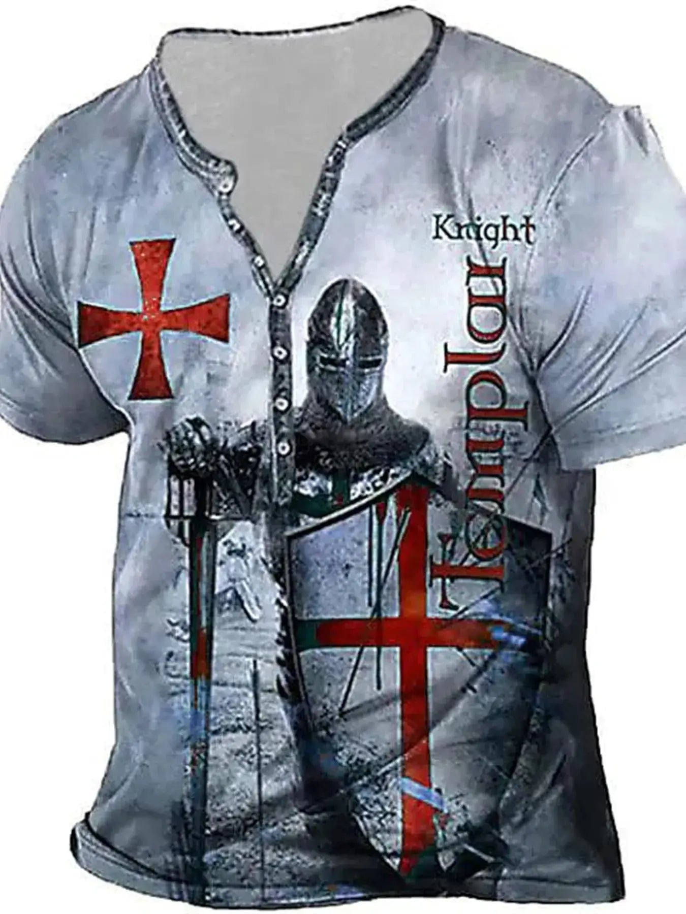 Men's Full Size Printed Short Sleeve T-Shirt Plus Size by Trendsi