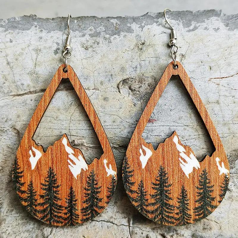 Teardrop Shape Dangle Earrings by Trendsi