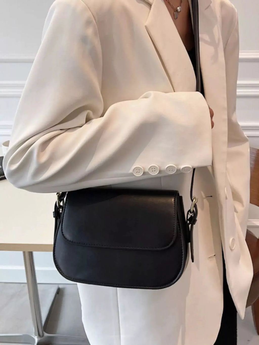 PU Leather Shoulder Bag by Trendsi