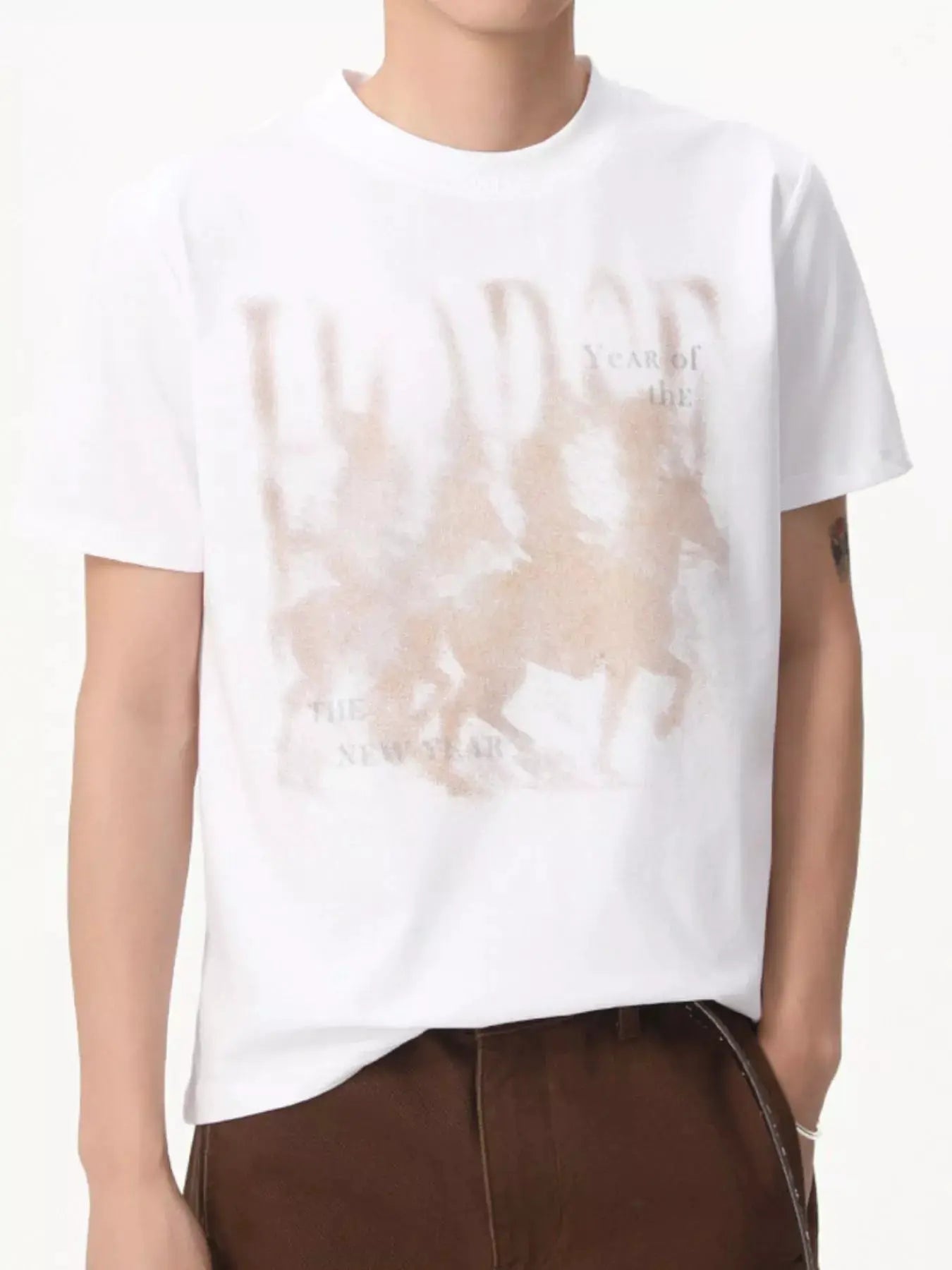 Men's Vintage Graphic Short Sleeve Tee by Trendsi