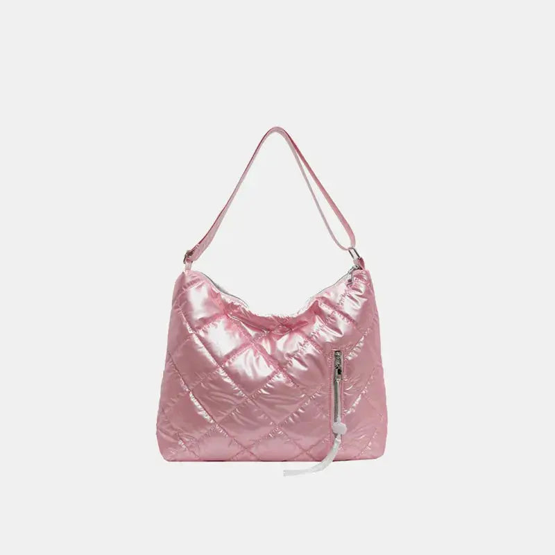 Quilted Nylon Travel Bag by Trendsi
