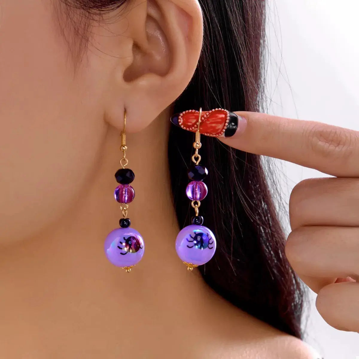 Halloween Acrylic Drop Earrings by Trendsi