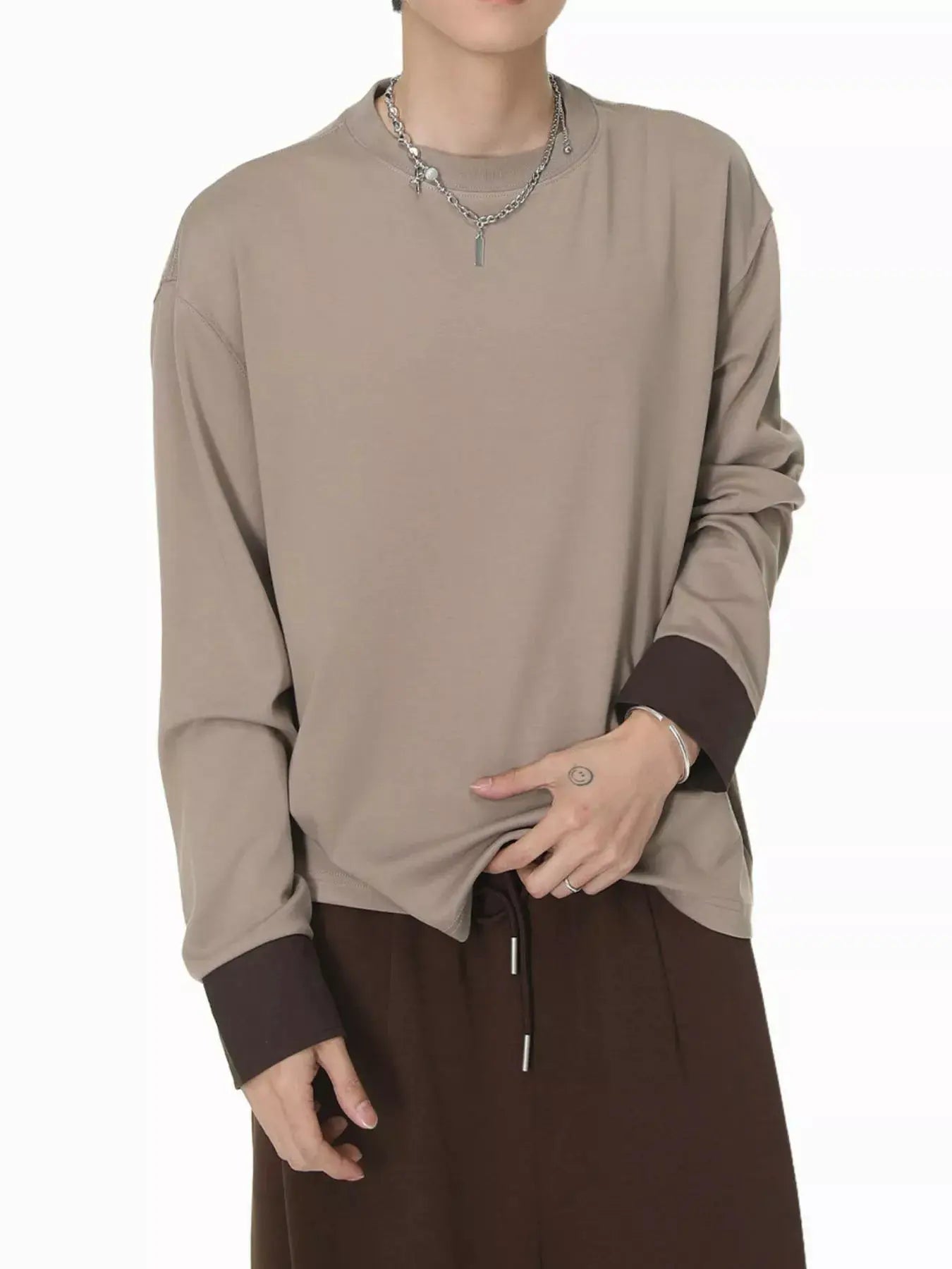 Men's Oversized Long Sleeve T-Shirt by Trendsi