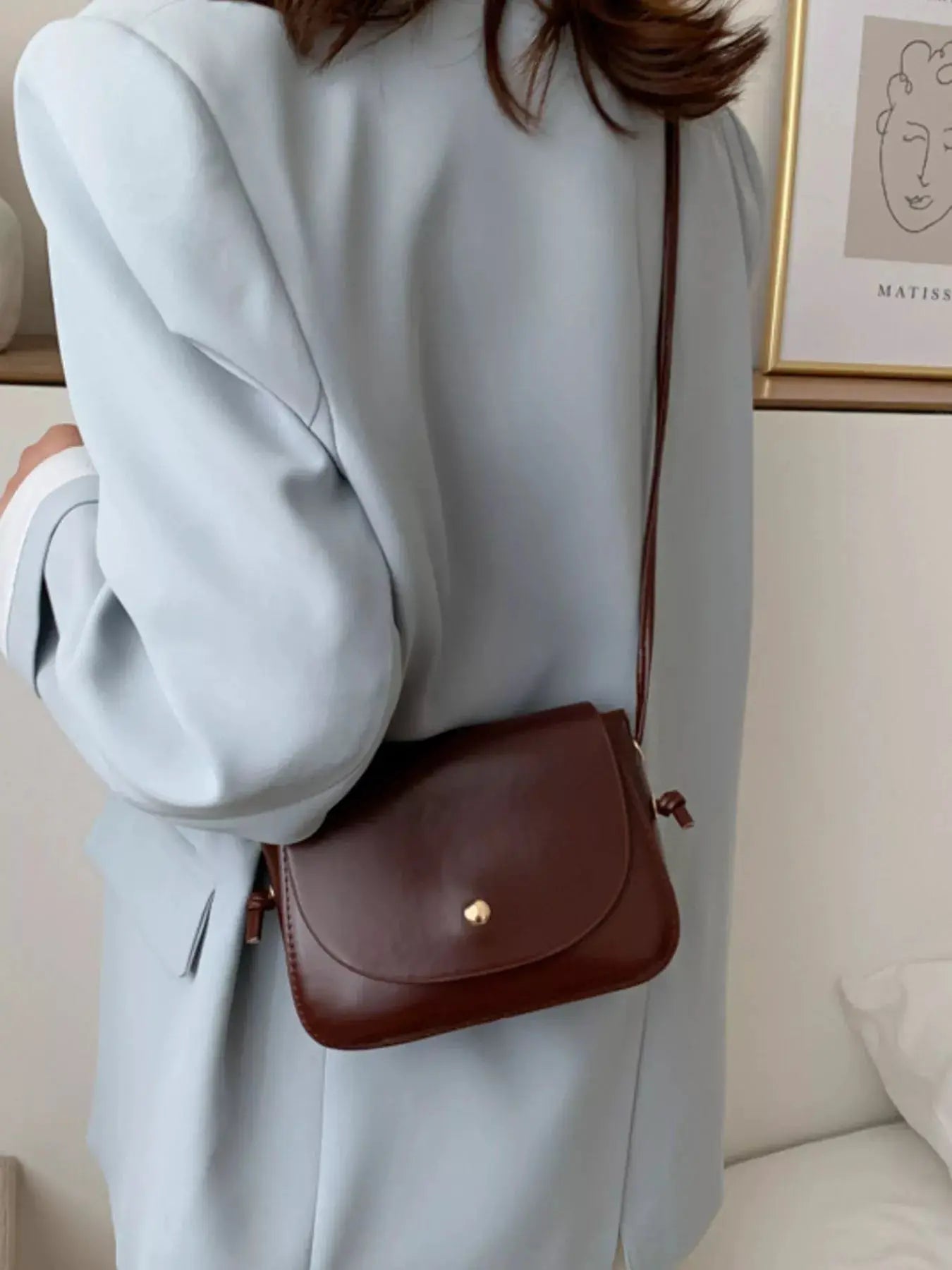 PU Leather Crossbody Bag by Trendsi