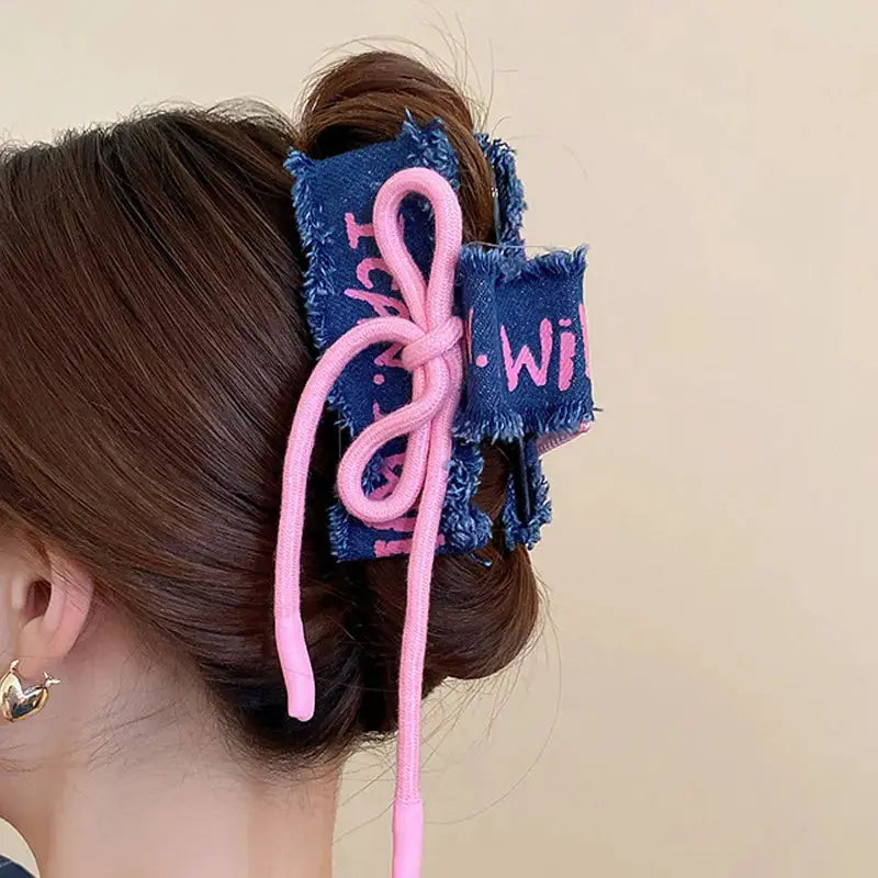 Acrylic Braided Rope Hair Claw Clip by Trendsi