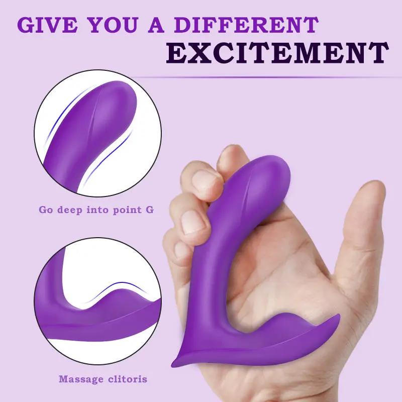 Female Jumping Egg Invisible Wear Masturbator Double Shock g-Spot Massager Charging New Female Appliances Adult Products by eprolo