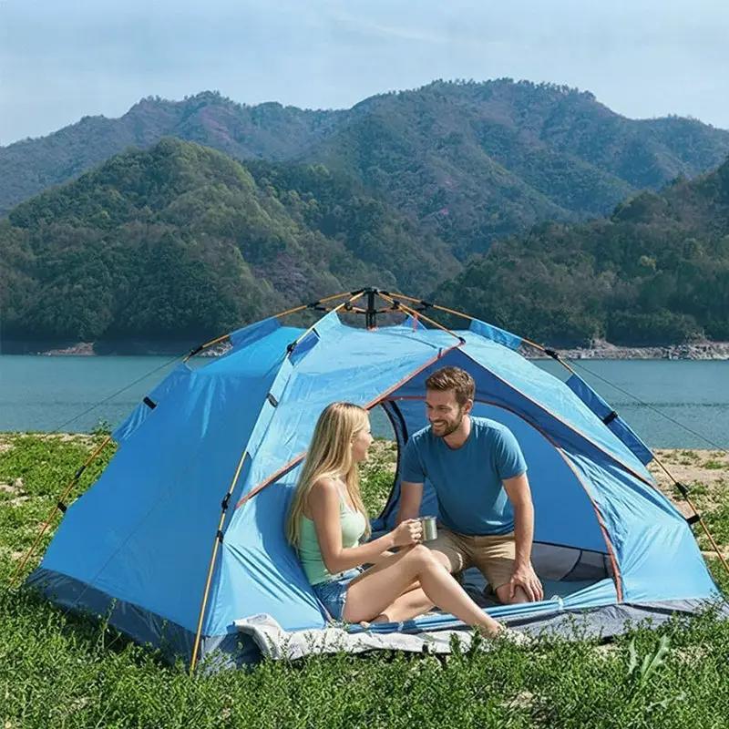 Automatic Pop Up Camping Tent 3-4 Person, Instant Setup Waterproof UV Protection Sun Shelter for Beach Fishing Outdoor by eprolo