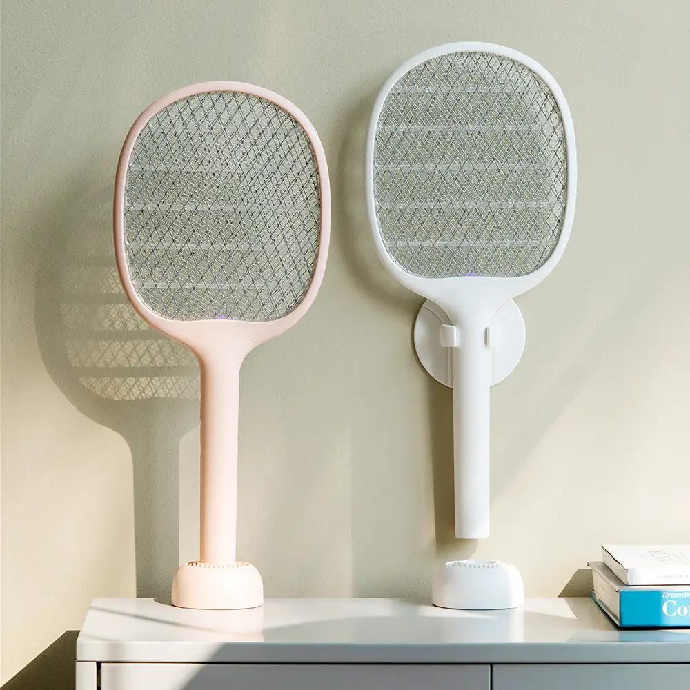New Household Appliances Mosquito Killer Two-In-One Rechargeable USB Mosquito Killer Lamp Fly Swatter Purple Light Trap by eprolo