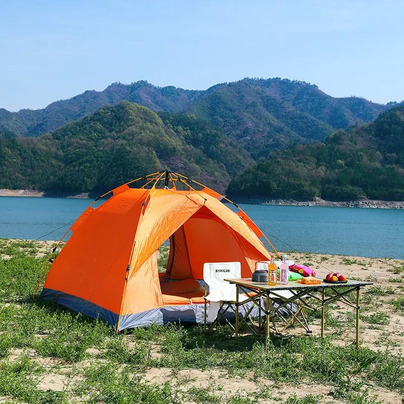 Automatic Pop Up Camping Tent 3-4 Person, Instant Setup Waterproof UV Protection Sun Shelter for Beach Fishing Outdoor by eprolo