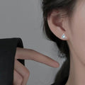Moonstone Stud Earrings by Trendsi