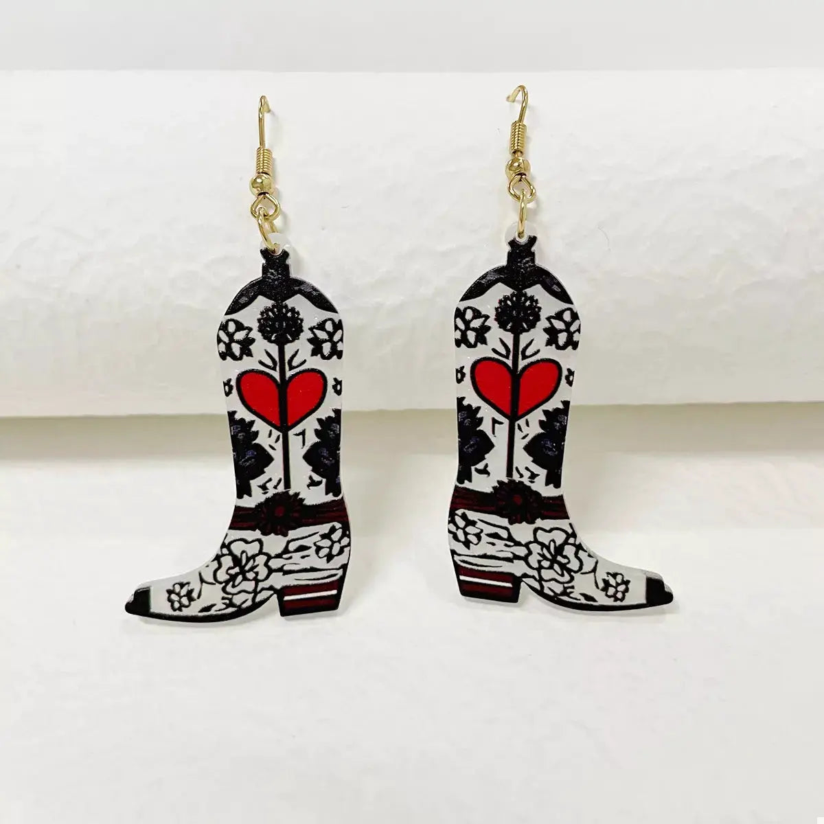 Cowboy Boot Dangle Earrings by Trendsi