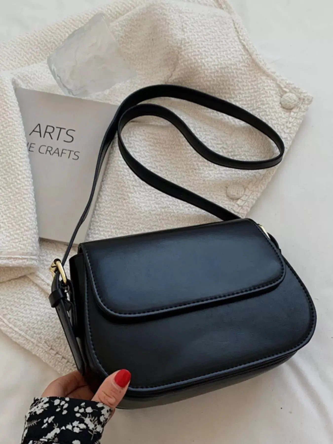 PU Leather Shoulder Bag by Trendsi