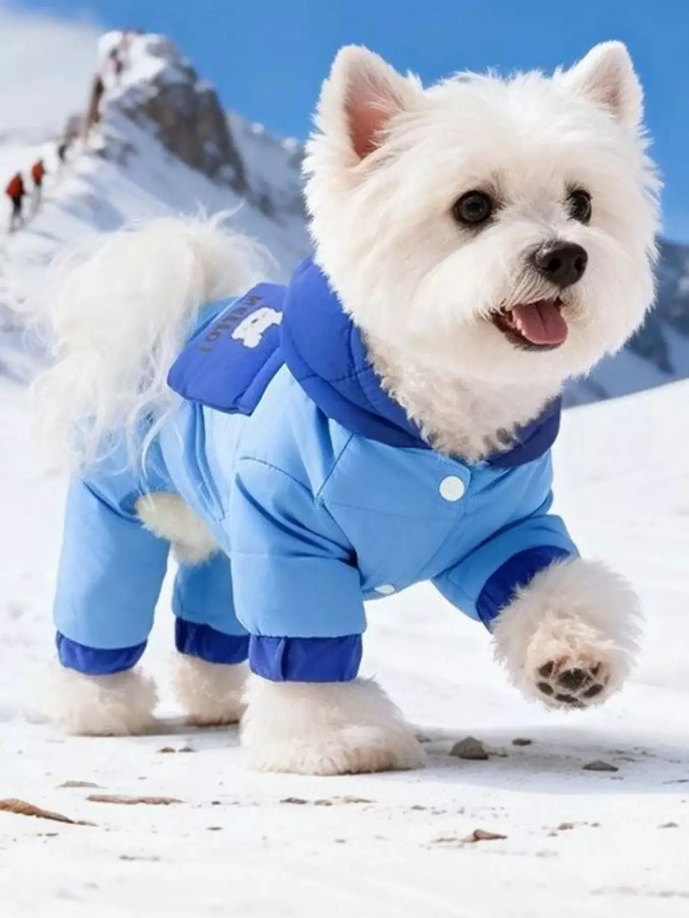 Color Block Warm Pet Jumpsuit by Trendsi
