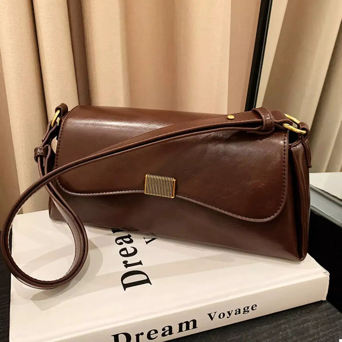 PU Leather Shoulder Bag by Trendsi