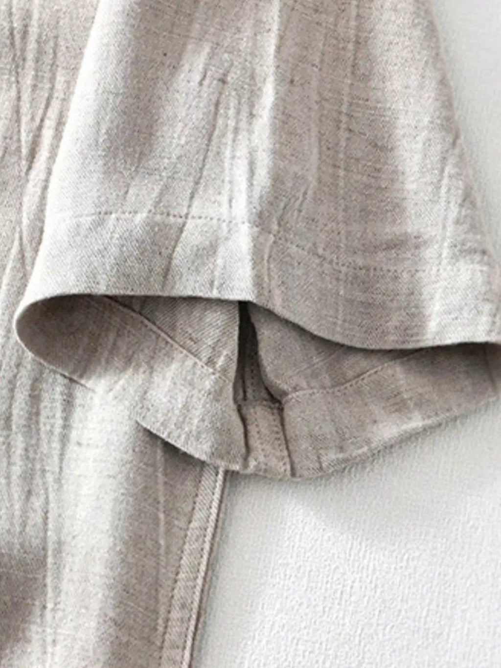 Men's Plus Size Button Detail Short Sleeve Blouse by Trendsi