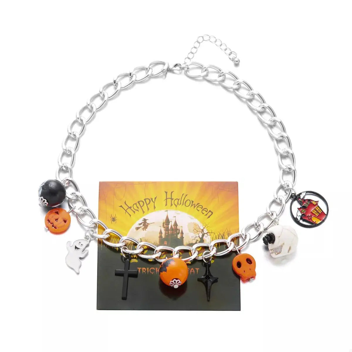 Halloween Charm Chain Necklace by Trendsi