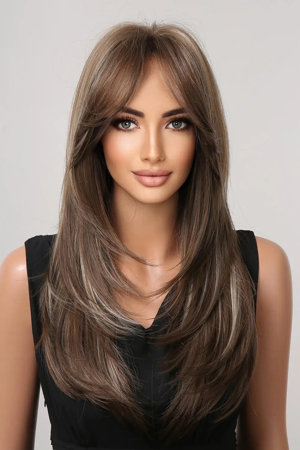 13*1" Full-Machine Wigs Synthetic Long Straight 22" by Trendsi