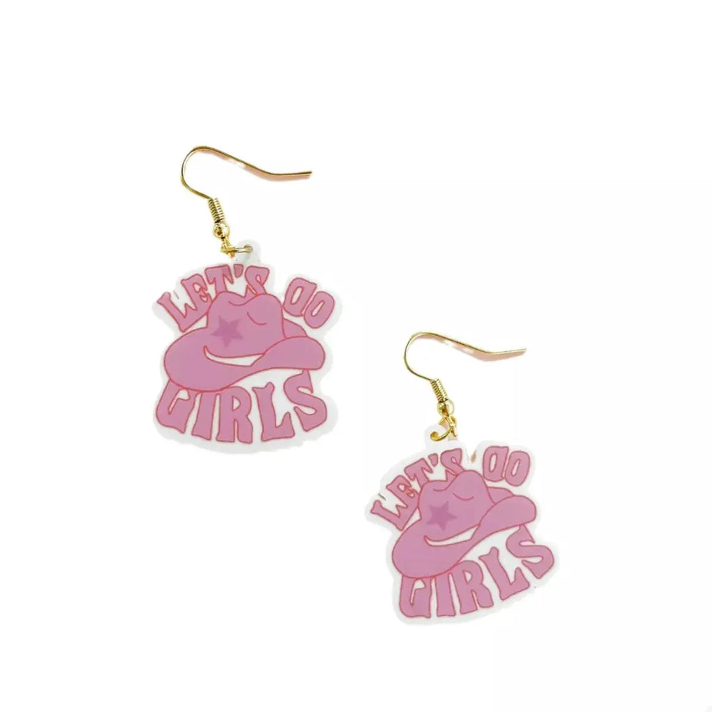 Cowgirl Hat Dangle Earrings by Trendsi