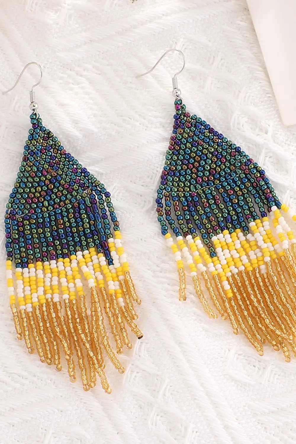 Beaded Dangle Earrings by Trendsi