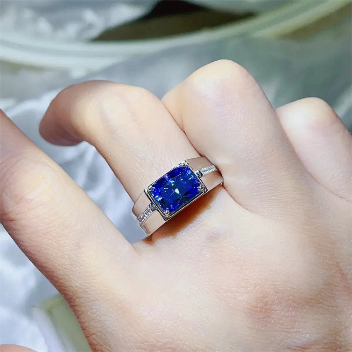 2 Carat Moissanite 925 Sterling Silver Ring by Trendsi