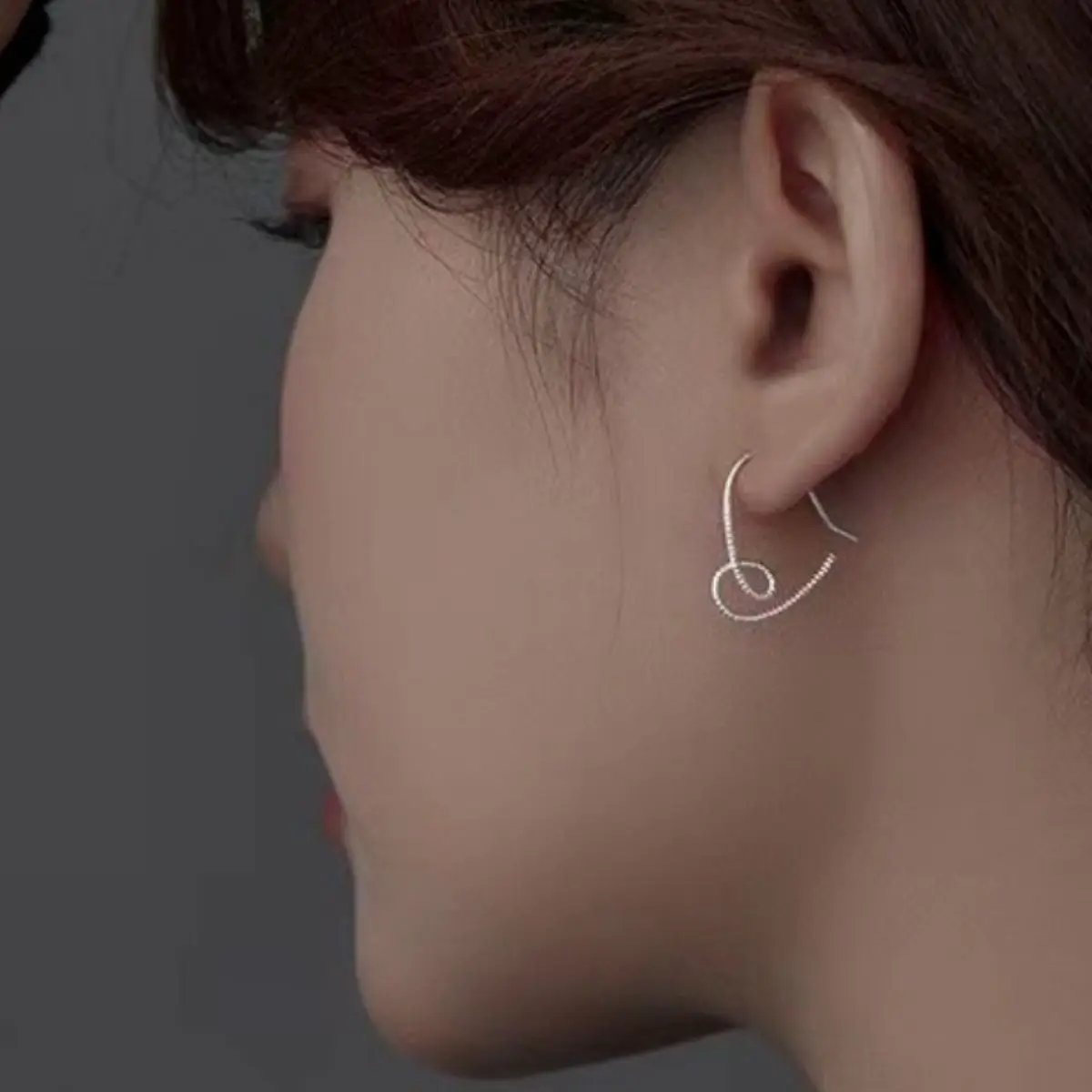 Heart-Shaped Dangle Earrings by Trendsi