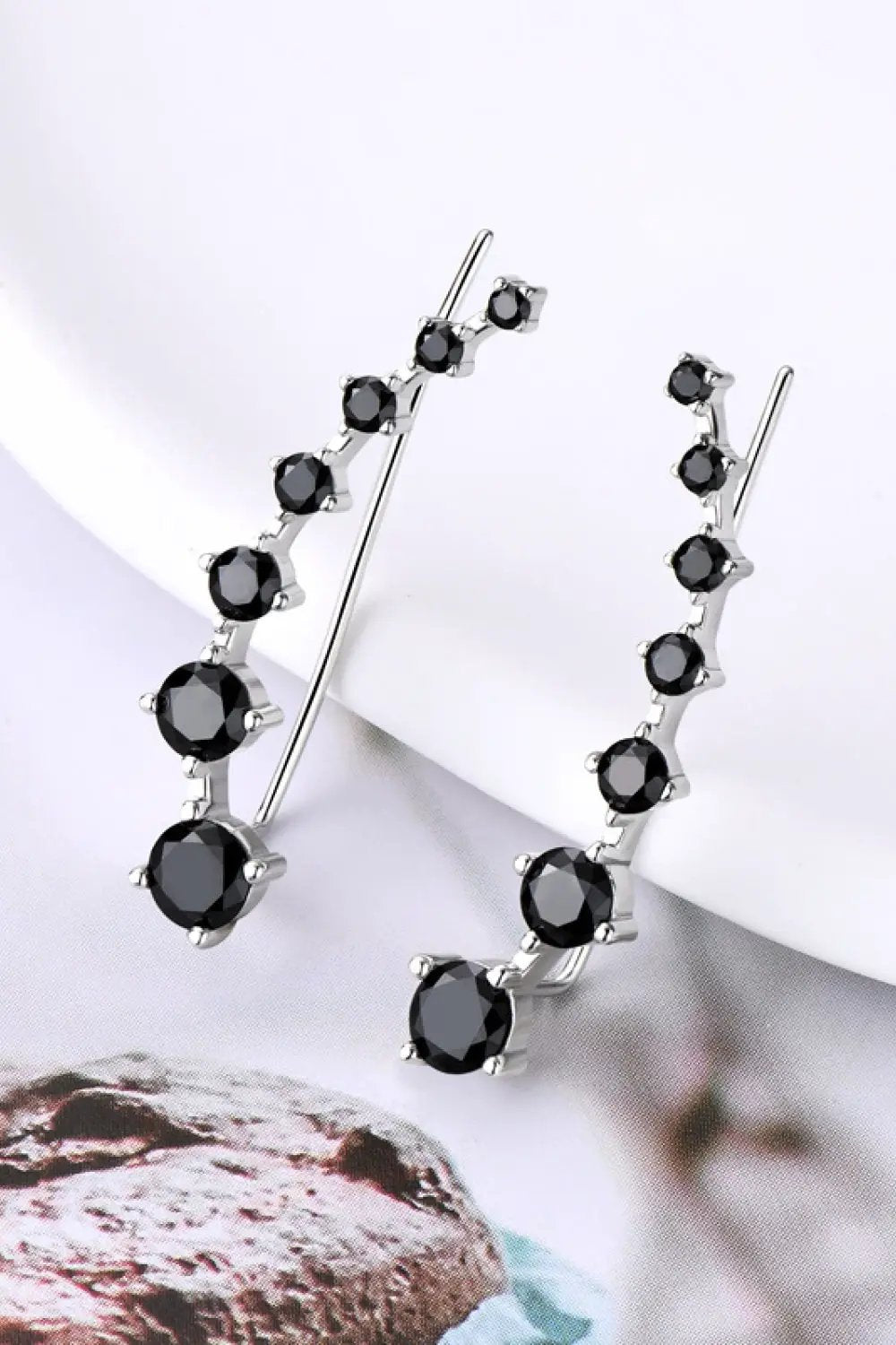 1.9 Carat Moissanite 925 Sterling Silver Earrings by Trendsi