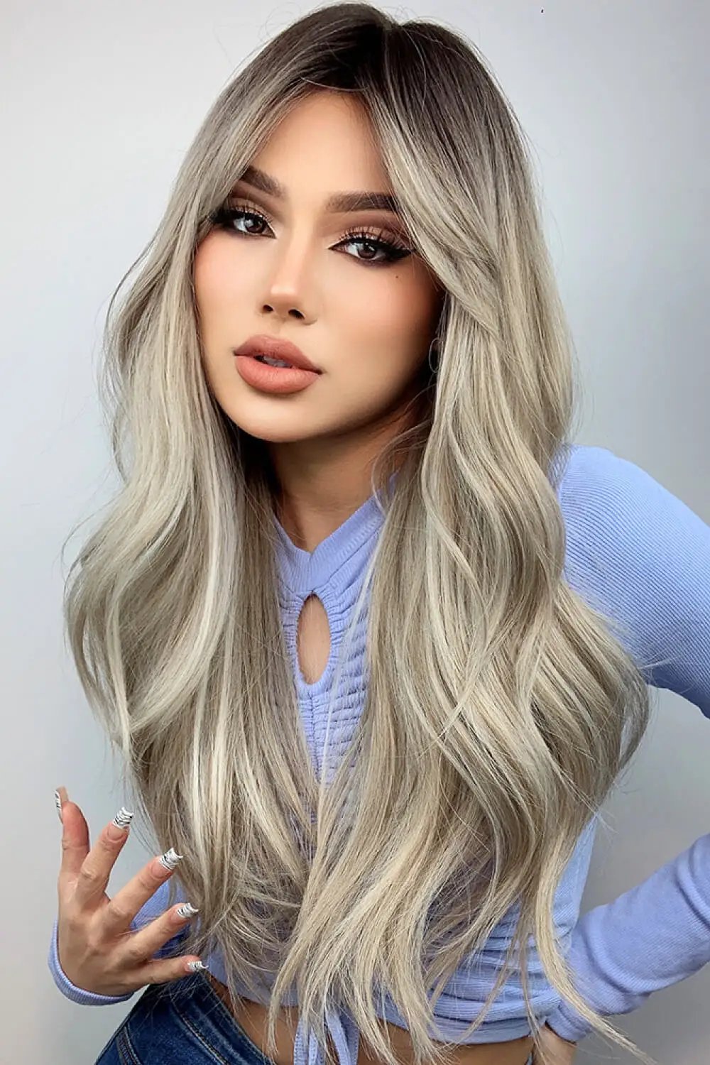 Full Machine Long Wave Wigs 26'' by Trendsi