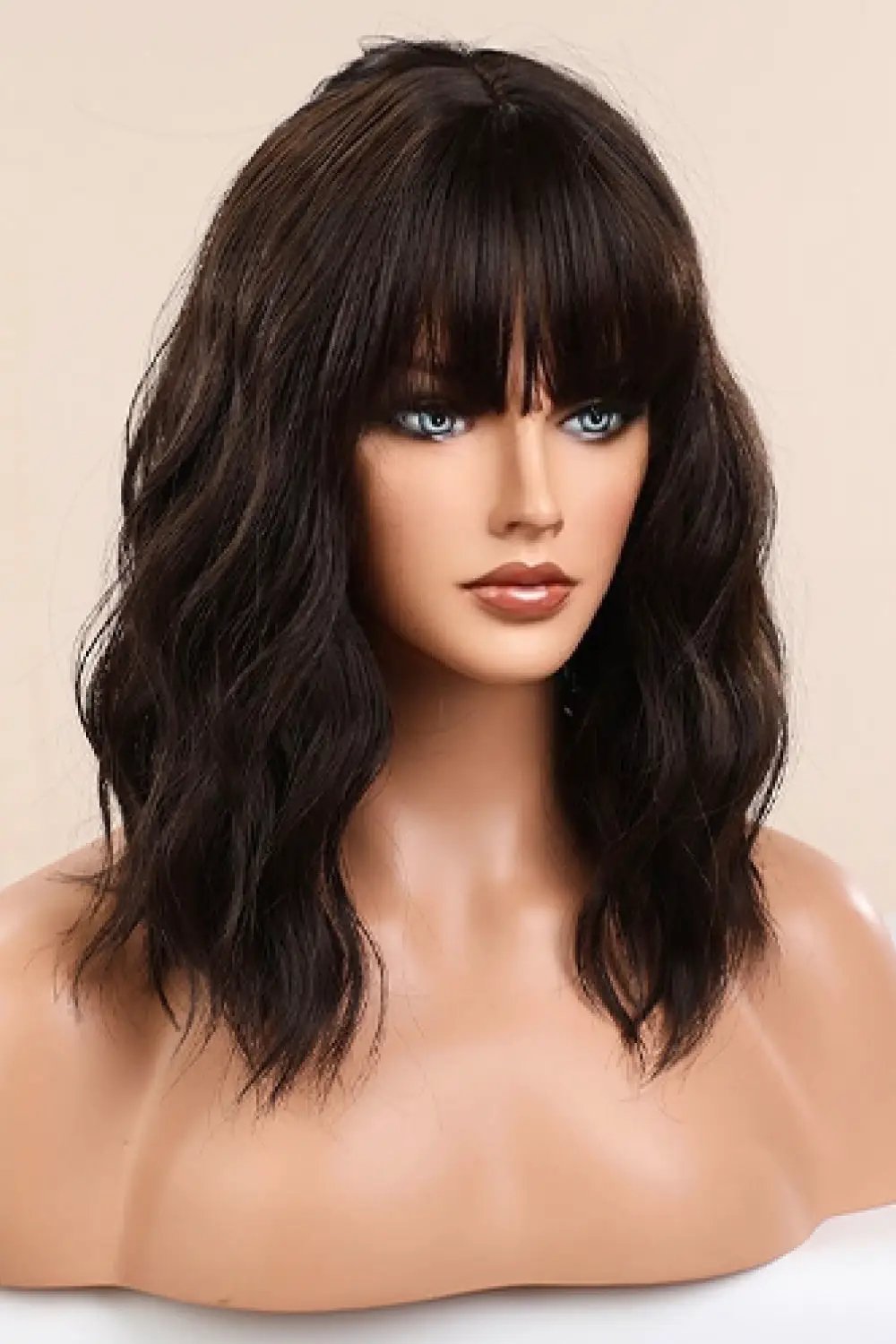 Natural Looking Synthetic Full Machine Bobo Wigs 12'' by Trendsi