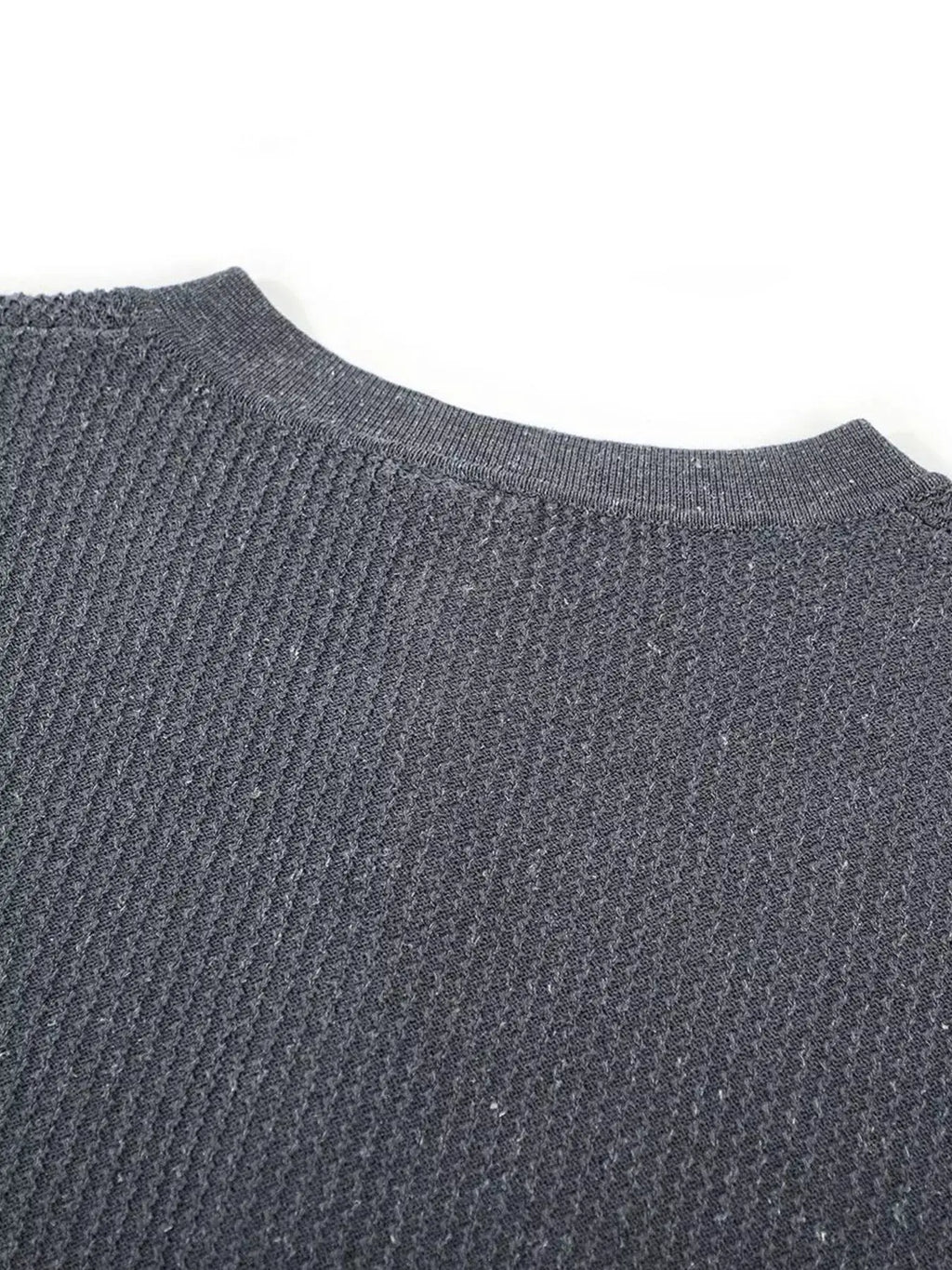 Men's Textured Knit Short Sleeve Top by Trendsi