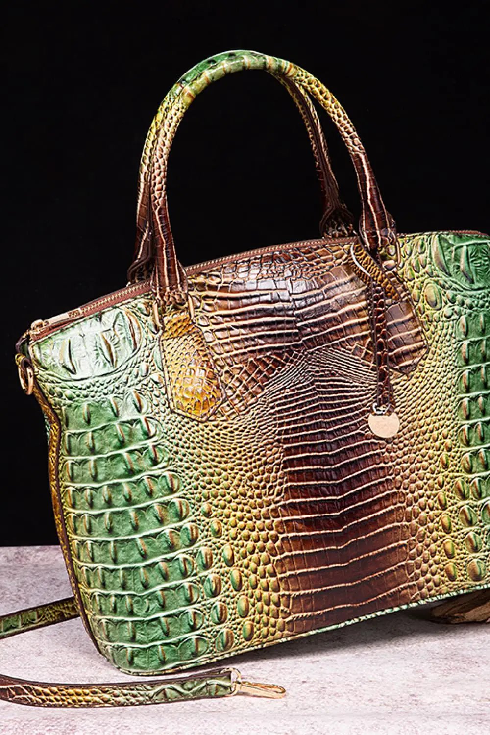 Gradient PU Leather Handbag by Trendsi