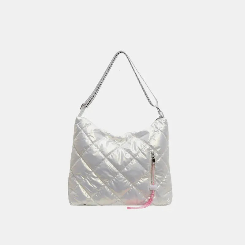 Quilted Nylon Travel Bag by Trendsi