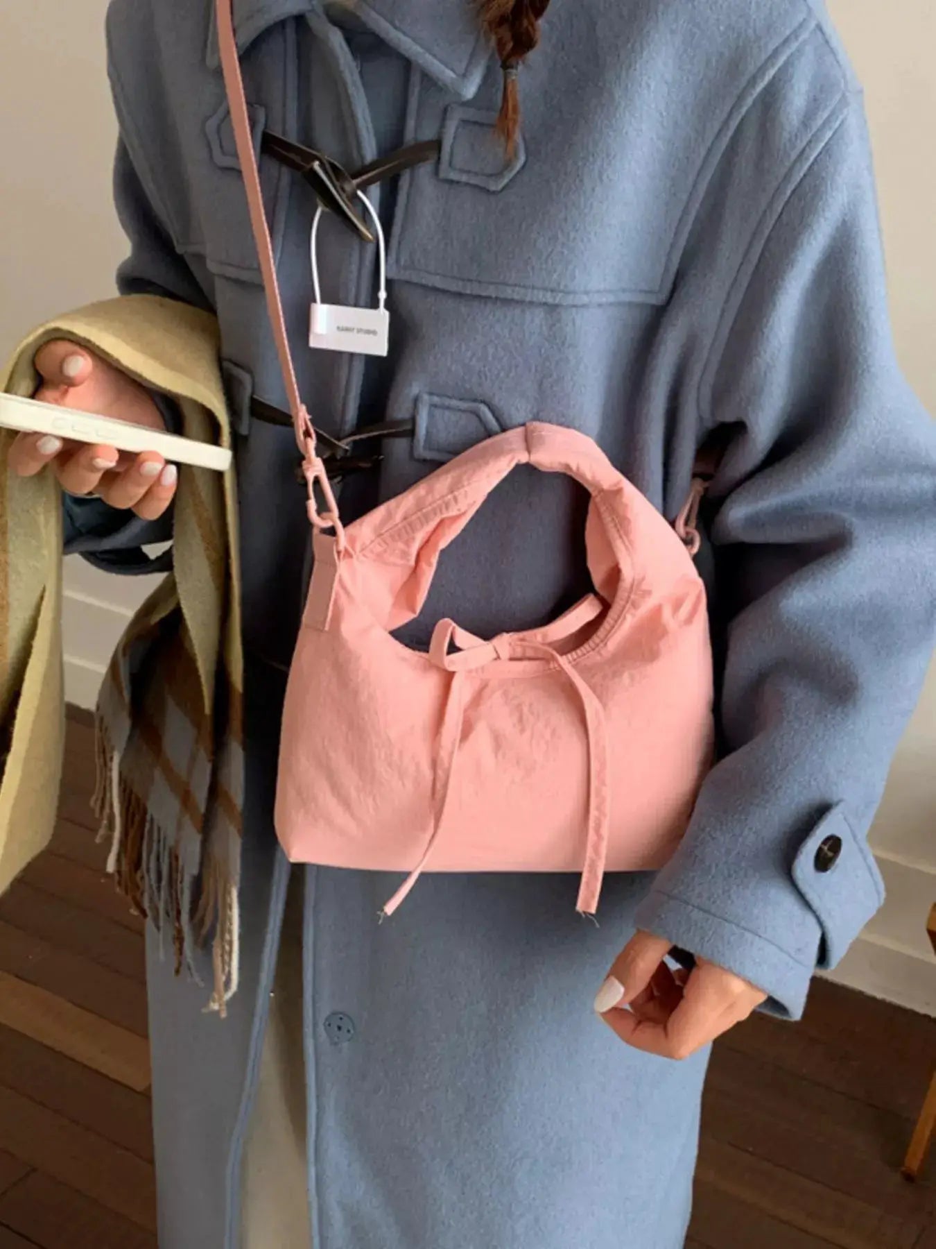 Casual Lightweight Solid Color Crossbody Bag by Trendsi