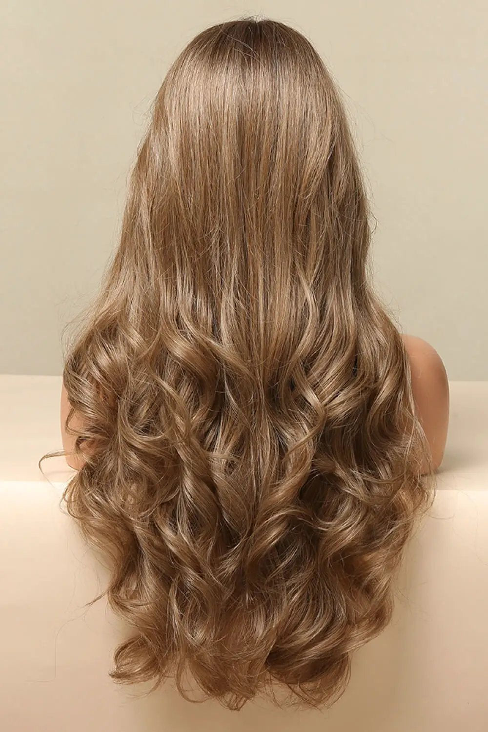 13*2" Lace Front Wigs Synthetic Long Wave 26" 150% Density in Golden Brown by Trendsi