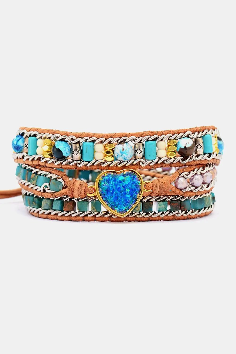 Heart Layered Bracelet by Trendsi