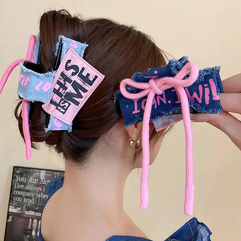 Acrylic Braided Rope Hair Claw Clip by Trendsi