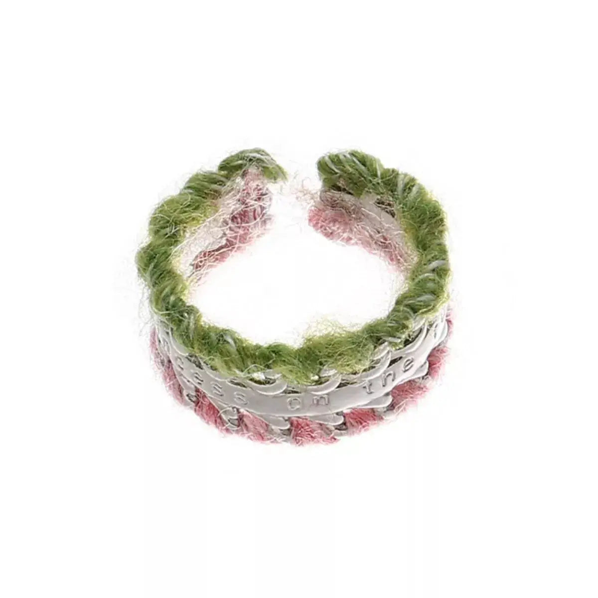 Brass Yarn-Wrapped Open Ring by Trendsi